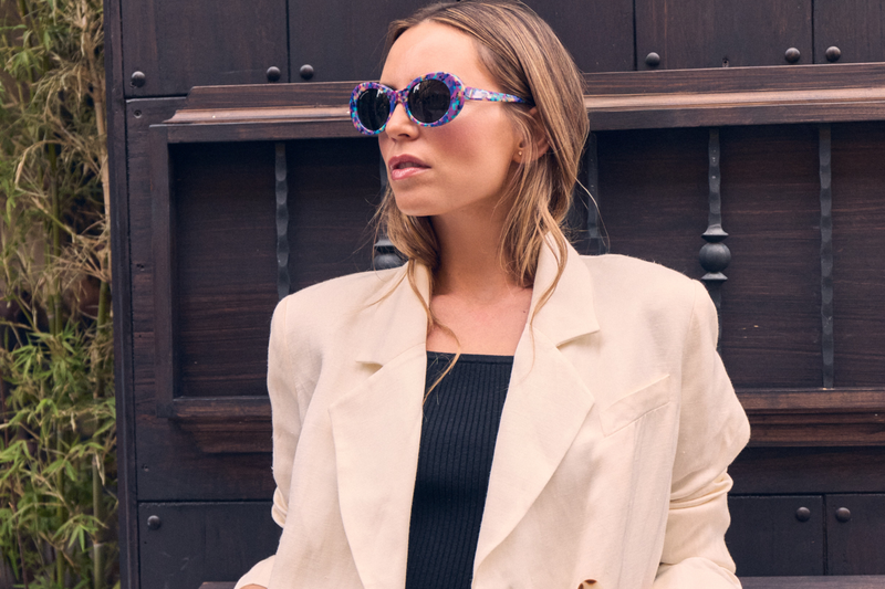 Briguitte Lila &amp; Blau