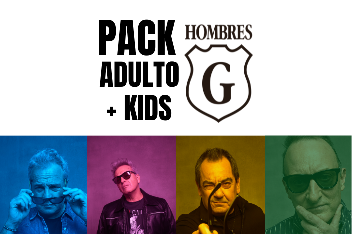 Pack Hombres G: gafa adulto + gafa kids